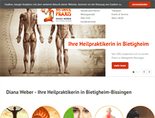 Tablet Screenshot of dianaweber.de